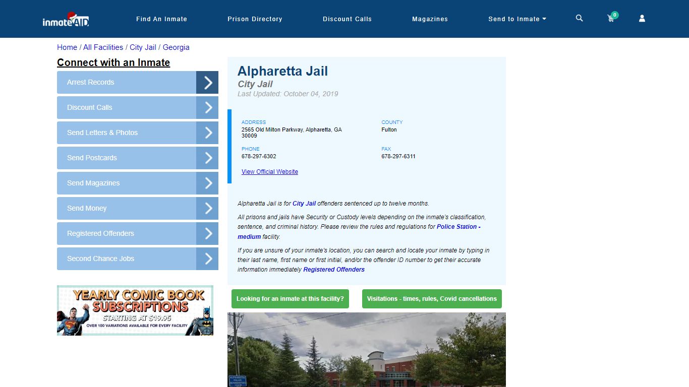 Alpharetta Jail | Inmate Locator