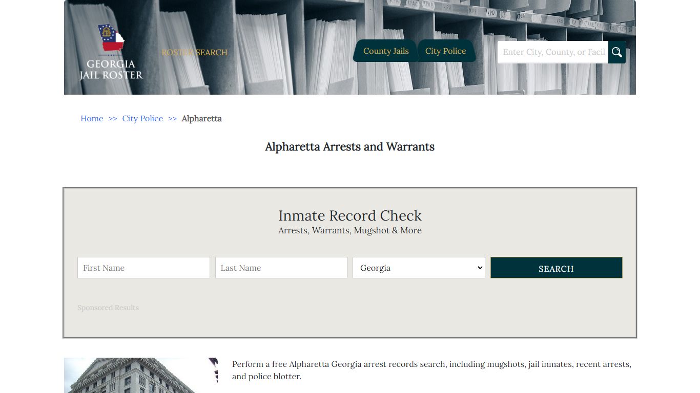 Alpharetta Arrests and Warrants | Georgia Jail Inmate Search