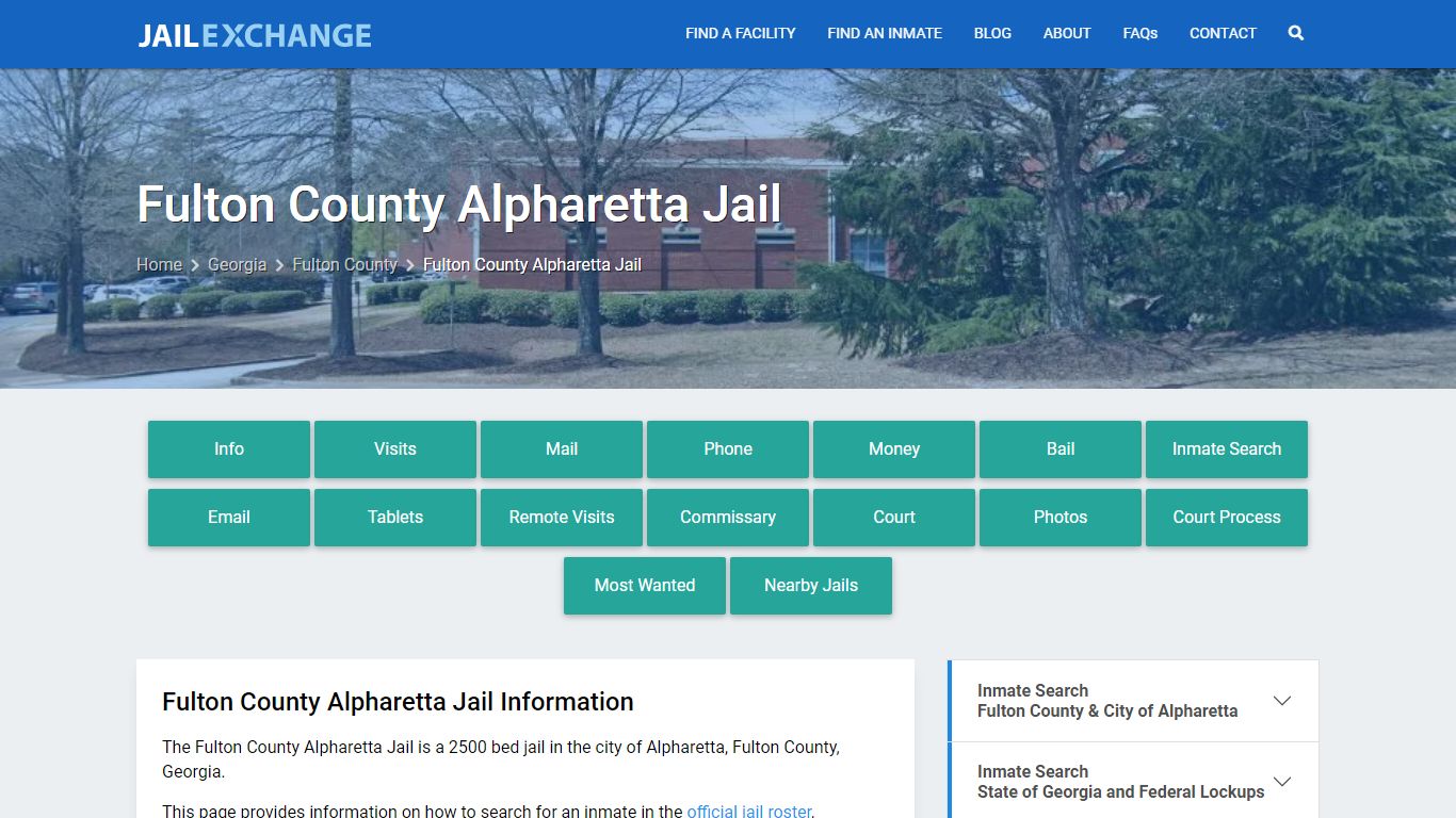 Fulton County Alpharetta Jail, GA Inmate Search, Information